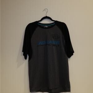 NFL Jaguars Gray and Black Short Sleeve Tee
